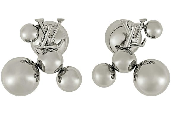 Louis Vuitton x Yayoi Kusama Metal Dots Earrings Silver
