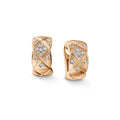 Chanel Crush Cubic Zirconia Pink Gold Earrings